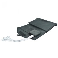 Jual Foldable Solar Power Bank 2 USB Port with 3 Solar Panel - S12E Hitam Murah