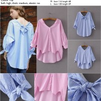 Jual Wide Neck Casual Top (S,M,L) RED,BLUE - 43813 Murah