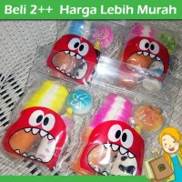 Jual Squishy Pouch Isi 3 (Paket),Squishy Es Krim Cone Super Jumbo,Dot & Bun Murah