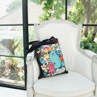 Jual Cute Star Outer Space Canvas Tote Bag Murah
