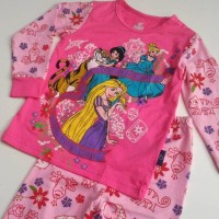 Jual SALE Piyama Anak cewek Caluby Princess Rapunzel Jasmine Cinderella Murah