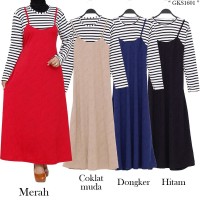 gamis bahan jaguar embboss wafel GKS1601