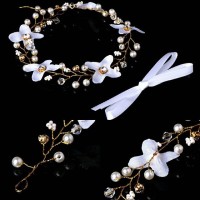 Jual Hiasan rambut konde crown headpiece mahkota daun vine bunga Murah
