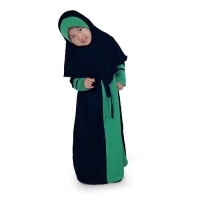 Jual Gamis Anak Perempuan Balotelli Pita Murah Cantik - Navy ABN01 Murah