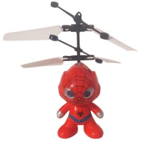 Jual Mainan Helikopter Spiderman Drone Flying Toys - Merah Murah