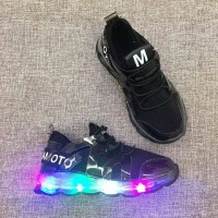 Jual shoes celebrity led Black Murah