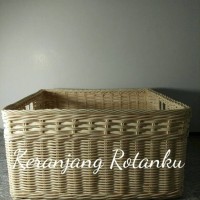Keranjang Rotan Persegi Panjang Laundry