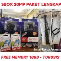 ACTION CAMERA SBOX 20MP (BONUS TONGSIS+MEMORY 16GB) SONY SENSOR