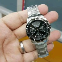 Jam Tangan Wanita Alexandre Christie AC6455 silver black Original