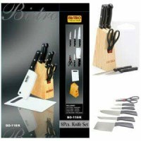 Pisau dapur bistro 1 set 8 psc harga termurah.