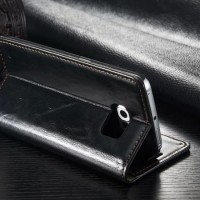 Samsung S7 Wallet Case Premium Leather casing cover bumper armor bagus