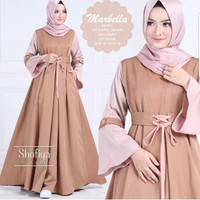 Termurah ! Baju Atasan Pakaian Wanita Gamis Hijabers Marbella Dress Ch