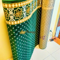 Karpet Masjid Surabaya Grade B+ Hijau Bintang Bintik