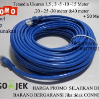 Kabel LAN UTP 15M RJ45 Cat 5e 15 Meter terpasang Cable konektor cat5e