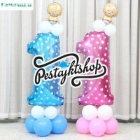 Jual Balon Angka Jumbo Murah