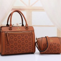 Tas KATE SPADE Flowers Set 2 in 1 Brown Series JJ F5011