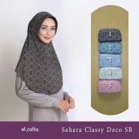 ELZATTA Sahara Classy Deco SB Jilbab Serut Motif Hijab Instan
