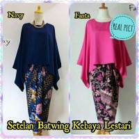 Stelan Balotelli Baju Cewek 15665 Setelan Batwing Kebaya Lestari XXL