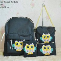 Jual Tas Ransel 4in1 Owl Murah Murah