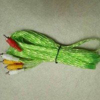 Jack kabel jek RCA 3 pin audio video transparan