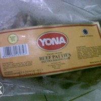 Jual Daging Burger Beef Yona 1 Pack/ Daging Burger Yona 1 Pack isi 10 Pcs Murah