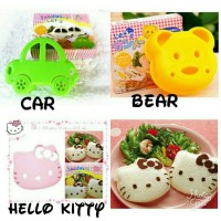 Jual Sandwich Mold/Cetakan Bento Sandwich Nasi berbentuk Mobil/Beruang/HK Murah