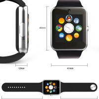 JAM TANGAN PINTAR ANDROID IOS APPLE SMARTWATCH SIM CARD GT08 CAMERA