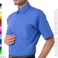 A297 Kemeja ALISAN ORIGINAL B2-36 Baju Kerja Cowok Biru Muda