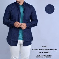 Jual Produk Kemeja flanel hoodie kemeja flannel biru big size Tebaru Murah