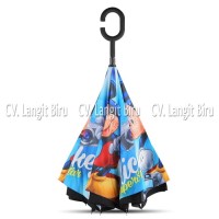 Jual promo payung cantik Payung Terbalik MICKEY MOUSE Anak Reverse Murah
