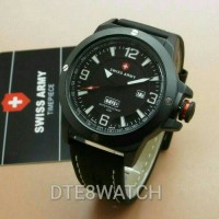 Jual Jam Tangan Pria Original Swiss Army LIMITED Leather 1 Year Guaranted Murah