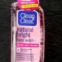 Jual Clean and Clear Natural Bright Face Wash Murah