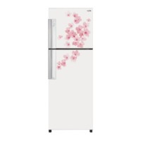 AQUA Kulkas 2 Pintu - AQR-D259(FW) Bunga Putih