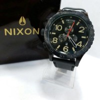 jam tangan pria nixon simplify leather cronograph super premium