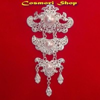 Jual Bros Baru Jilbab Hijab Aksesoris Kebaya Kutu Baru Cantik Bross Mewah Murah