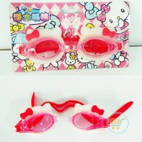 KACAMATA RENANG HELLO KITTY RIBBON SWIMMING GLASSES ANAK HADIAH KADO