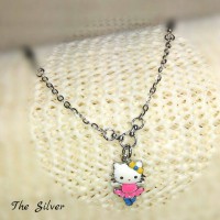 Kalung Anak Perak/Silver 925 Lapis Emas Putih Harga Termurah/Murah