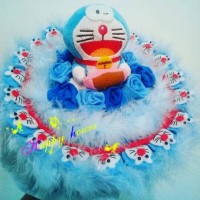 Jual buket bouquet valentine wisuda hut kado ultah doraemon boneka Murah