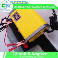 Jual Charger Aki, Cas Aki Otomatis / Charger Accu, Charger aki Mobil 6A Murah