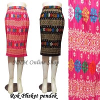 Rok Plisket Pendek-Rok Bawahan Kebaya-Rok Batik Limited