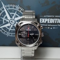 Jual Jam Tangan Pria Expedition E6738MC Chronograph Silver Stainless Black Murah
