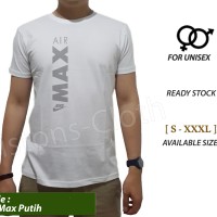 kaos distro nike air max baju sport pria tshirt cowok keren putih
