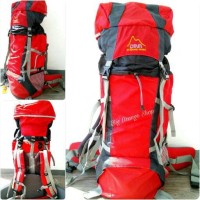 Tas Gunung murah Original DMM 60l Stepa Merah Carrier Ransel Camping