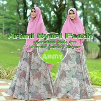 Gamis Wanita/Maxi/Busana Muslim/Hijab/Gamis Syari Ariani Peach