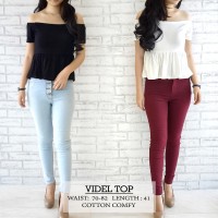 Jual Videl Peplum Sabrina Top (Baju import Bangkok) Murah