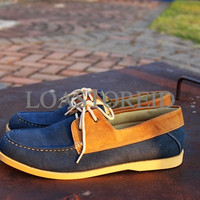 Sepatu Kets Jack Zapato Blue Pria - Sneakers Casual Biru Cowok Dior