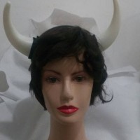 Jual bando tanduk banteng putih aksesorid halloween party Murah