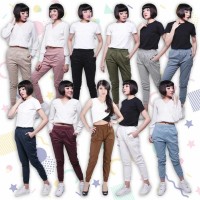 JOGGER PANTS celana panjang unisex bawahan wanita murah meriah