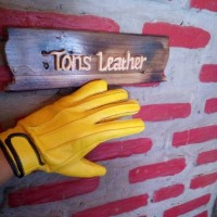 sarung tangan vintage kulit asli