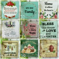 Jual hiasan dinding kayu unik wall home decor decoupage shabby chic vintage Murah